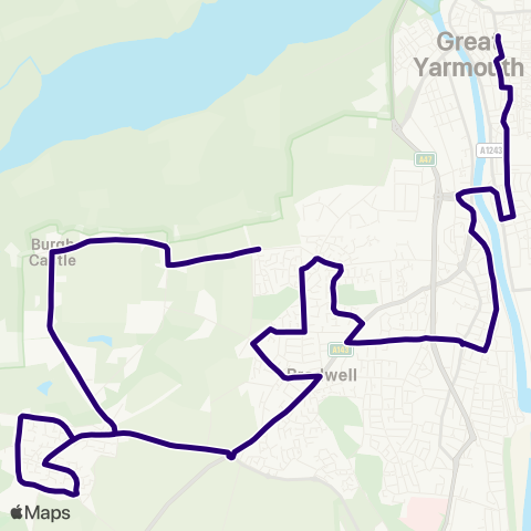 First Norfolk & Suffolk  map