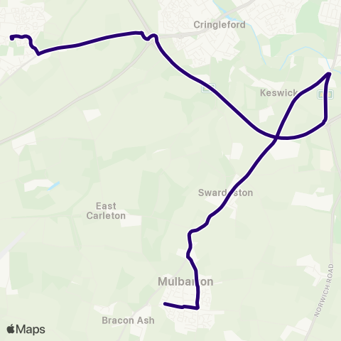First Norfolk & Suffolk  map