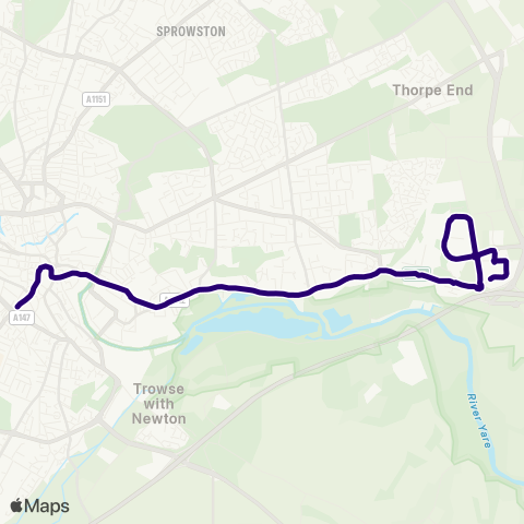 First Norfolk & Suffolk  map
