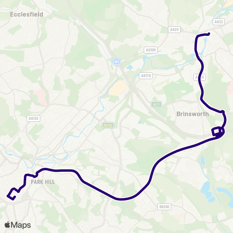 First South Yorkshire  map