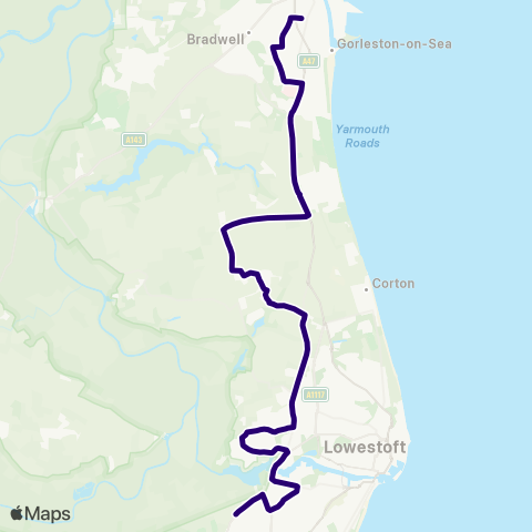 First Norfolk & Suffolk  map