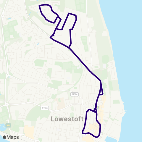 First Norfolk & Suffolk  map