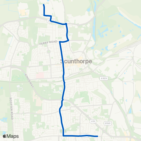 Hornsbys Bus & Coach  map