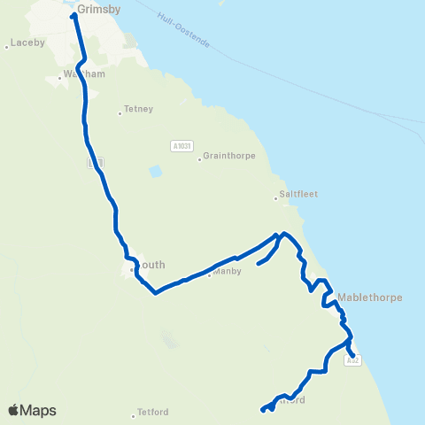 Grayscroft Coaches Sandilands Triangle - Abbey Walk map