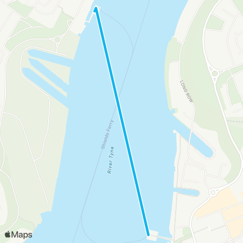 Shields Ferry N Shields Ferry Term - S Shields Ferry Term map