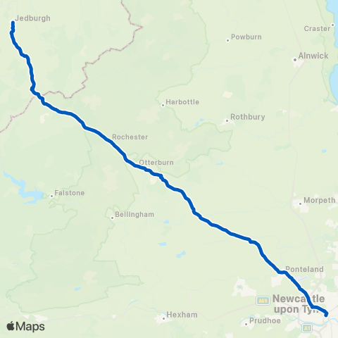 Peter Hogg of Jedburgh Eldon Square Bus Sta - Jedburgh Bus Sta map