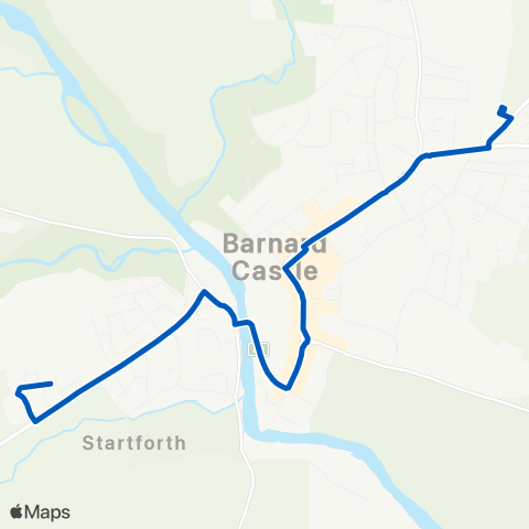 Hodgsons Teesdale School Bus Park - Grangefields map
