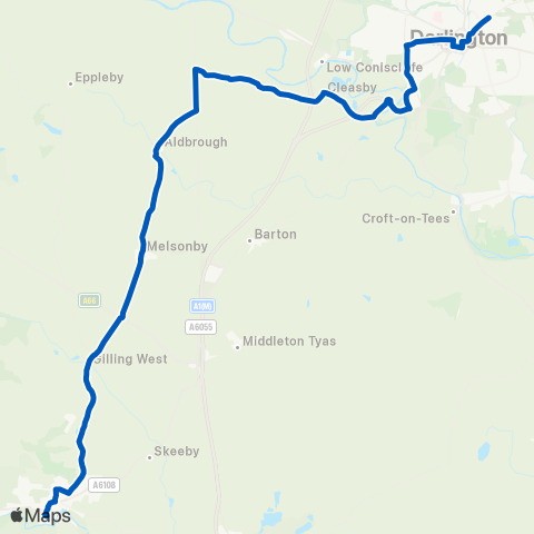 Hodgsons Market Place - Town Hall map