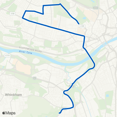 Stanley Travel Barrack Rd-Leazes Park - Emmanuel Coll map