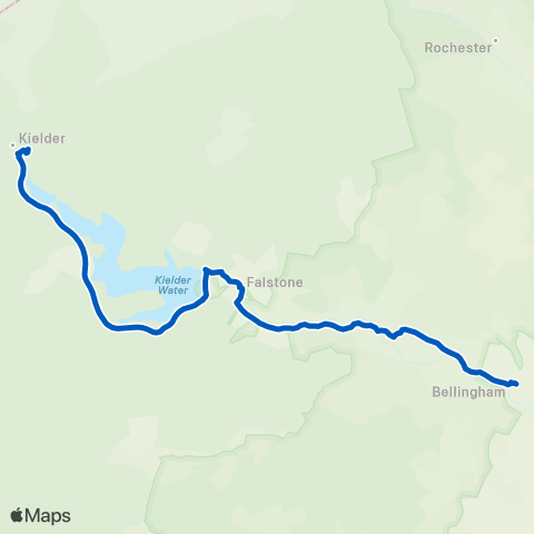 Telford's Coaches  map