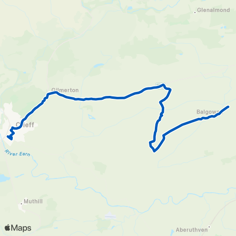 Dochertys Midland Coaches St Dominics Primary School - Earn Drive map