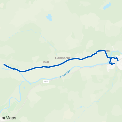 Dochertys Midland Coaches Chapel St - Breadalbane Community Campus map