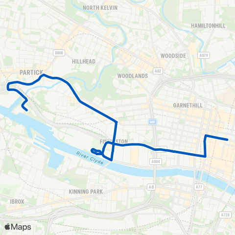 Community Transport Glasgow Queen St - Riverside Transport Museum map