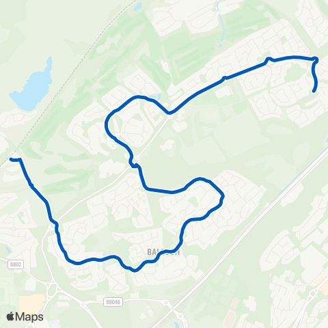 Canavan Travel Lansdowne Drive - Croy Station map