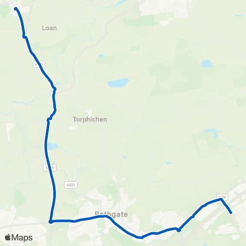 Eastern Scottish Stance Turning Circle - McGill's Bus Depot map