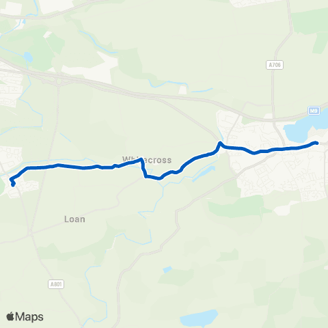 Eastern Scottish Station Road - Stance Turning Circle map