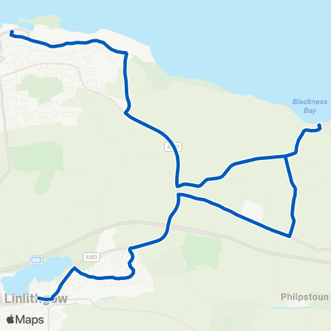 Eastern Scottish Cross - Bus Station map