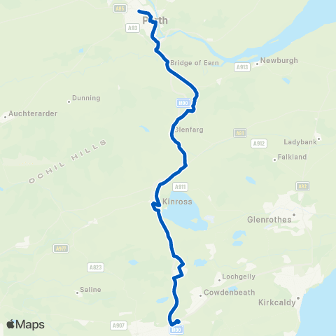 Dochertys Midland Coaches Park & Ride - Bus Station map