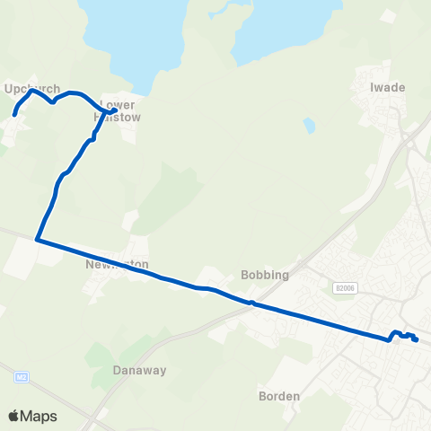 Chalkwell Garage & Coach Hire Keyways - Bishop Lane map