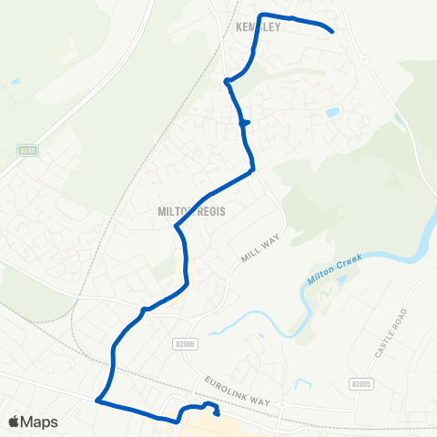 Chalkwell Garage & Coach Hire Bus Hub - Coldharbour Lane East map