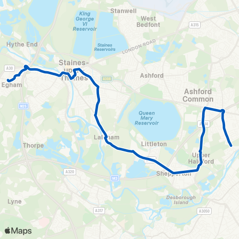 Cardinal Buses The Three Fishes - Church Road map
