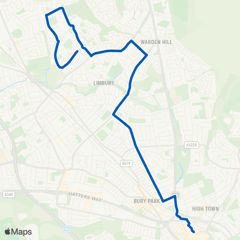 Centrebus Silver Street - Sherd Close map