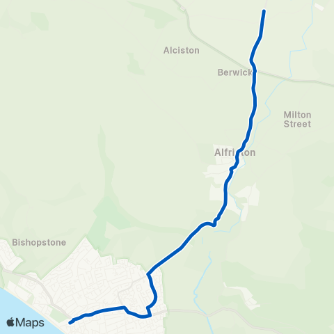Cuckmere Buses  map