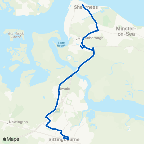 Chalkwell Garage & Coach Hire Tesco - Bus Hub map