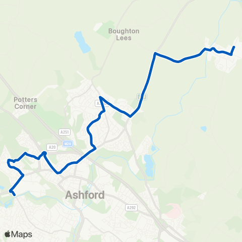Chalkwell Garage & Coach Hire Matalan - Wye Free School map