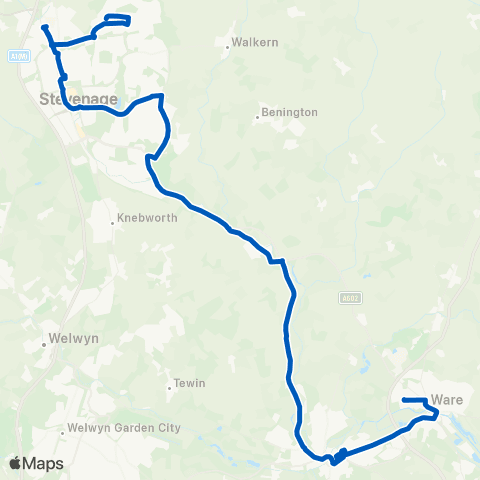 Centrebus Claud Hamilton Way - Canterbury Park map