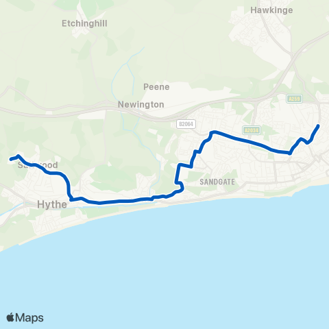 Crosskeys Coaches Brockhill Park School - Black Bull map