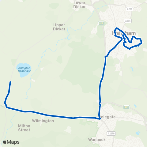 Cuckmere Buses High Street - Tesco map
