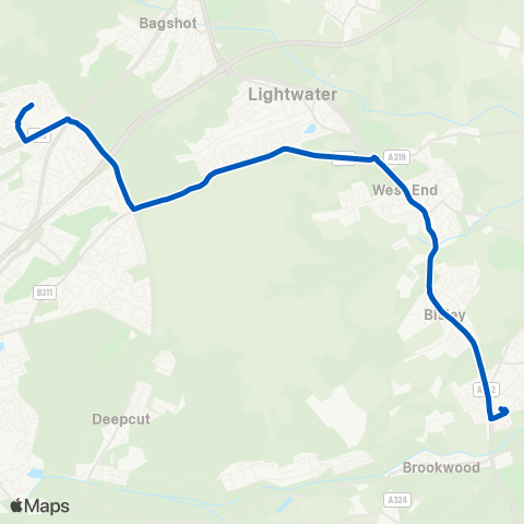 Cardinal Buses Sainsbury's - Collingwood College map
