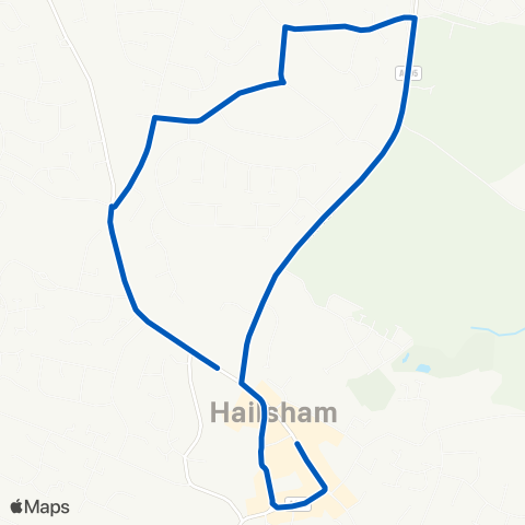 Cuckmere Buses High Street - Old Railway Bridge map