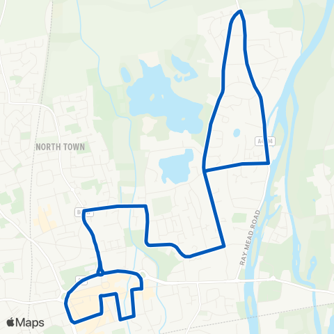 Carousel Buses Frascati Way - Frascati Way map