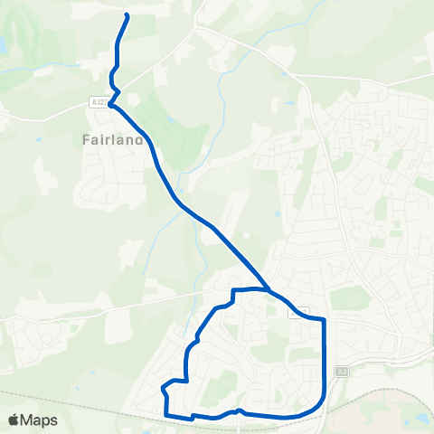 Carlone Buses The Clockhouse - Merrist Wood College map