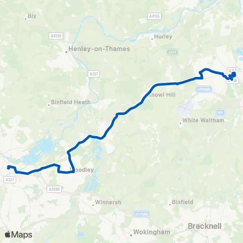 Carousel Buses Friar Street - Frascati Way map