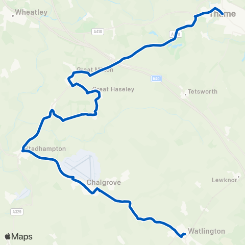 Carousel Buses Town Hall - Library map