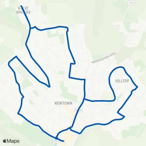 Carousel Buses Broadway - Broadway map