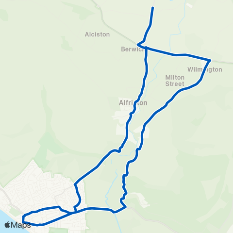 Cuckmere Buses Railway Station - Railway Station map