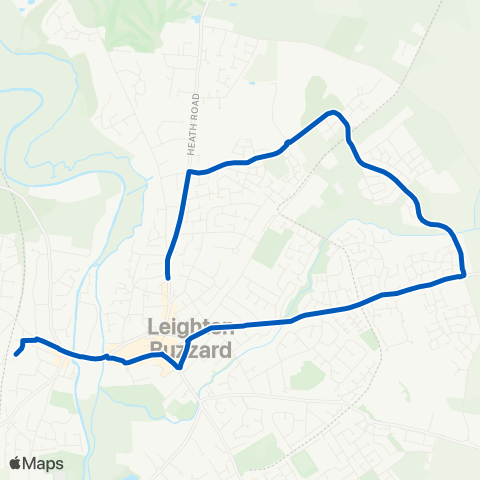 Centrebus Railway Station - Chapel Path map