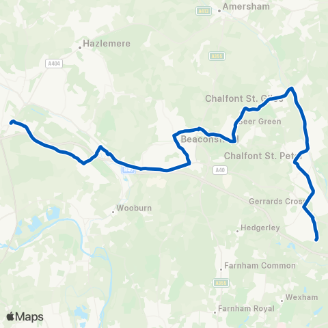 Carousel Buses Marlow Hill Schools - Fulmer Drive map