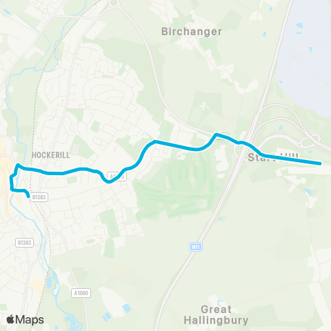Central Connect Interchange - Spellbrook Motors map