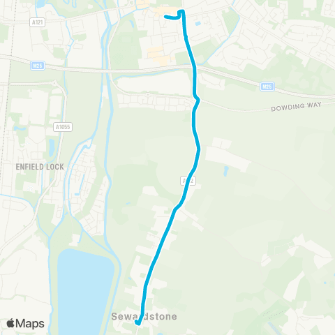 Central Connect Quaker Lane - Lee Valley Campsite map