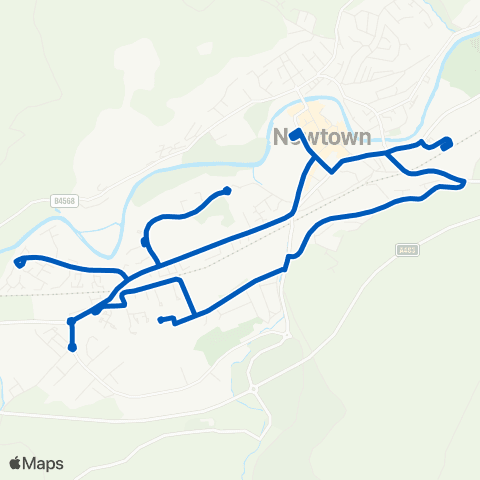 Owen's Travelmaster Newtown Bus Sta Stand 4 - Newtown Bus Sta Stand 4 map