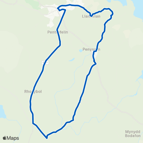 Lewis Y Llan Recreation Grounds - Recreation Grounds map
