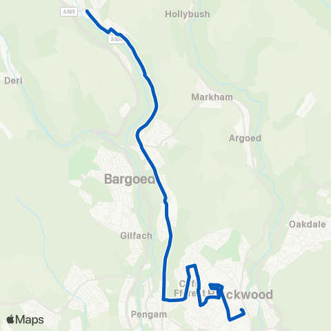 Harris Coaches  map
