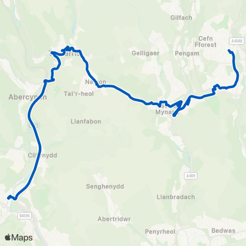 Harris Coaches  map