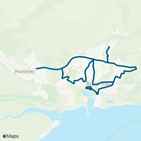 Morris Travel Pembrey / Burry Port Rail Sta - Pembrey / Burry Port Rail Sta map