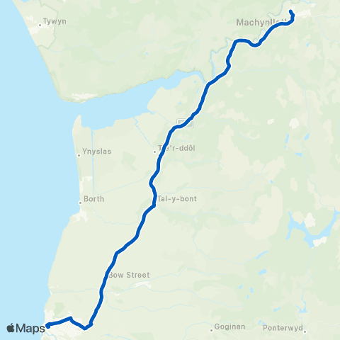 Lloyds Coaches Aberystwyth Bus Sta Stand 4 - Bus Depot map